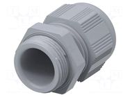 Cable gland; without nut; M25; 1.5; IP68; polyamide; grey; Entrelec TE Connectivity
