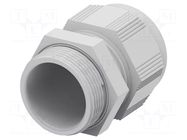 Cable gland; without nut; M32; 1.5; IP68; polyamide; light grey TE Connectivity