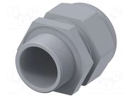Cable gland; without nut,with long thread; M40; 1.5; IP68; grey TE Connectivity