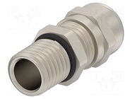 Cable gland; without nut,with long thread; M12; IP68; brass TE Connectivity