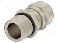 Cable gland; without nut,with long thread; M16; IP68; brass TE Connectivity