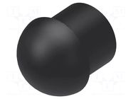 Stopper; polyamide; black; Entrelec; Ø: 17.8mm; Size: 22; L: 14mm TE Connectivity