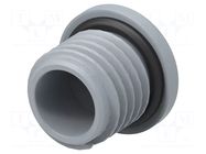 Stopper; M12; 1.5; IP68; polyamide; grey; Entrelec; Thread: metric TE Connectivity