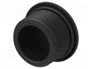 Stopper; M25; 1.5; IP68; polyamide; black; Entrelec; Thread: metric TE Connectivity