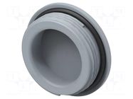 Stopper; M32; 1.5; IP68; polyamide; grey; Entrelec; Thread: metric TE Connectivity