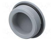 Stopper; M32; 1.5; IP68; polyamide; grey; Entrelec; Thread: metric TE Connectivity