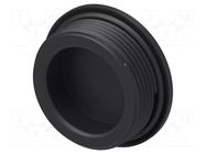 Stopper; M32; 1.5; IP68; polyamide; black; Entrelec; Thread: metric TE Connectivity