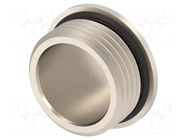 Stopper; M20; 1.5; IP68; brass; Plating: nickel; Entrelec; 8mm TE Connectivity