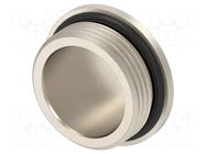 Stopper; M25; 1.5; IP68; brass; Plating: nickel; Entrelec; 8mm TE Connectivity