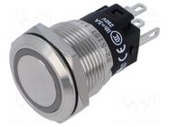 Switch: vandal resistant; Pos: 2; SPDT; 3A/240VAC; 3A/240VDC; blue EAO