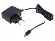 Power supply: switching; mains,plug-in; 5VDC; 3A; 15W; Out: USB C ESPE
