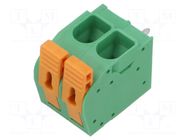 Connector: PCB terminal block; terminal; 27A; 600V; angled 90° ADAM TECH
