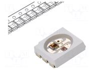 Programmable LED; RGB; SMD; 2121; 3.7÷5.5VDC; 2.2x2.2x1.05mm WORLDSEMI
