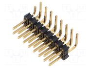 Connector: pin strips; pin header; male; PIN: 16; THT; angled 90° SAMTEC