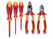 Kit: pliers, insulation screwdrivers; for electricians; 1kV FELO