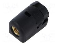 Mounting element for gas spring; plastic; 10mm; Thread: M8 PNEUMAT