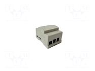 Enclosure: for computer; grey; 69mm; for DIN rail mounting ELBAG