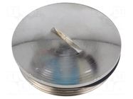 Stopper; M40; 1.5; brass; Plating: nickel; Thread: metric ILME