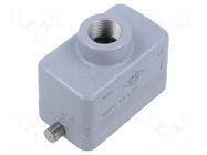 Enclosure for connectors: HDC; size 57.27; for cable; for latch ILME
