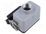 Enclosure for connectors: HDC; size 57.27; for cable; with latch ILME
