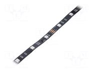Programmable LED tape; RGB; 5050; LED/m: 30; 10mm; black PCB; IP20 IPIXEL LED