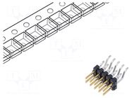 Connector: pin strips; pin header; male; PIN: 10; horizontal; SMT SAMTEC