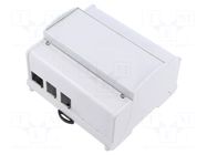 Enclosure: for computer; grey; 101mm; for DIN rail mounting ELBAG