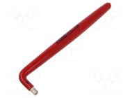 Wrench; hex key,insulated; HEX 5mm; Overall len: 165mm UNIOR