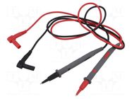 Test leads; Imax: 10A; Len: 1m; probe tip,banana plug 4mm VELLEMAN