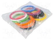 Filament: multipack; Ø: 1.75mm; Kit: PLA; 12pcs; L: 10m ROSA 3D