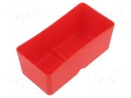 Container: cuvette; red; 55x110mm; 5pcs; KBS115; UNITE BOX KISTENBERG