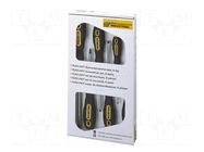Kit: screwdrivers; Phillips,slot; PH1,PH2,SL 4,SL 5.5,SL 6.5 PROXXON