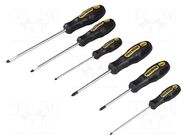 Kit: screwdrivers; Pozidriv®,slot; cardboard packaging,box PROXXON