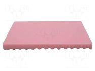 Dissipative foam; ESD; L: 355mm; W: 255mm; Thk: 15mm; polyurethane EUROSTAT GROUP