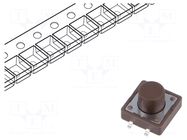 Microswitch TACT; SPST-NO; Pos: 2; 0.05A/12VDC; SMT; none; 1.6N DIPTRONICS