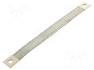 Braids; earthing tape; 25mm2; Ø1: 9mm; Ø2: 9mm; 150A; L: 0.23m BM GROUP