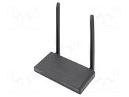 HDMI extender; HDMI socket,USB A socket x2,USB C socket; black DIGITUS