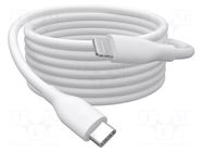 Cable; USB 2.0; Apple Lightning plug,USB C plug; nickel plated DIGITUS