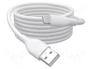 Cable; USB 2.0; Apple Lightning plug,USB A plug; nickel plated DIGITUS