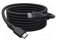 Cable; USB 4.0; USB C plug,both sides; nickel plated; 0.5m; black DIGITUS