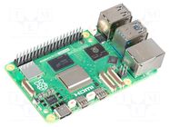 Single-board computer; Raspberry Pi 5; 2.4GHz; uP: BCM2712; 5VDC RASPBERRY PI