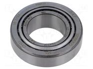 Bearing: tapered roller; Øint: 25mm; Øout: 47mm; W: 15mm; Cage: steel SKF