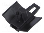 Holder; push-in; polyamide 6.6; black; cable ties; 6.3mm HELLERMANNTYTON