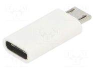 Accessories: adapter; white; USB B micro plug,USB C socket RASPBERRY PI