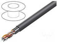 Wire; Xtra Guard® 1; 19x2x22AWG; shielded,Al foil; PVC; dark grey ALPHA WIRE