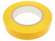 Tape: marking; yellow; L: 50m; W: 50mm; self-adhesive; PVC FATH