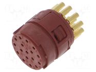 Connector: M23; contact insert; PIN: 17; soldering; 7A; 50V LAPP