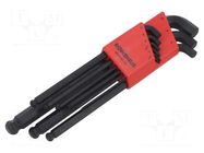 Wrenches set; hex key; short; 9pcs. BONDHUS