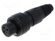 Connector: XLR; plug; female; X-SPEC; PIN: 3; straight; for cable NEUTRIK
