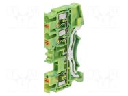 Splice terminal: rail; DS; for DIN rail mounting; spring clamp DEGSON ELECTRONICS